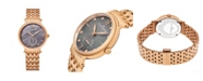 Stuhrling Alexander Watch A201B-04, Ladies Quartz Small-Second Watch with Rose Gold Tone Stainless Steel Case on Rose Gold Tone Stainless Steel Bracelet